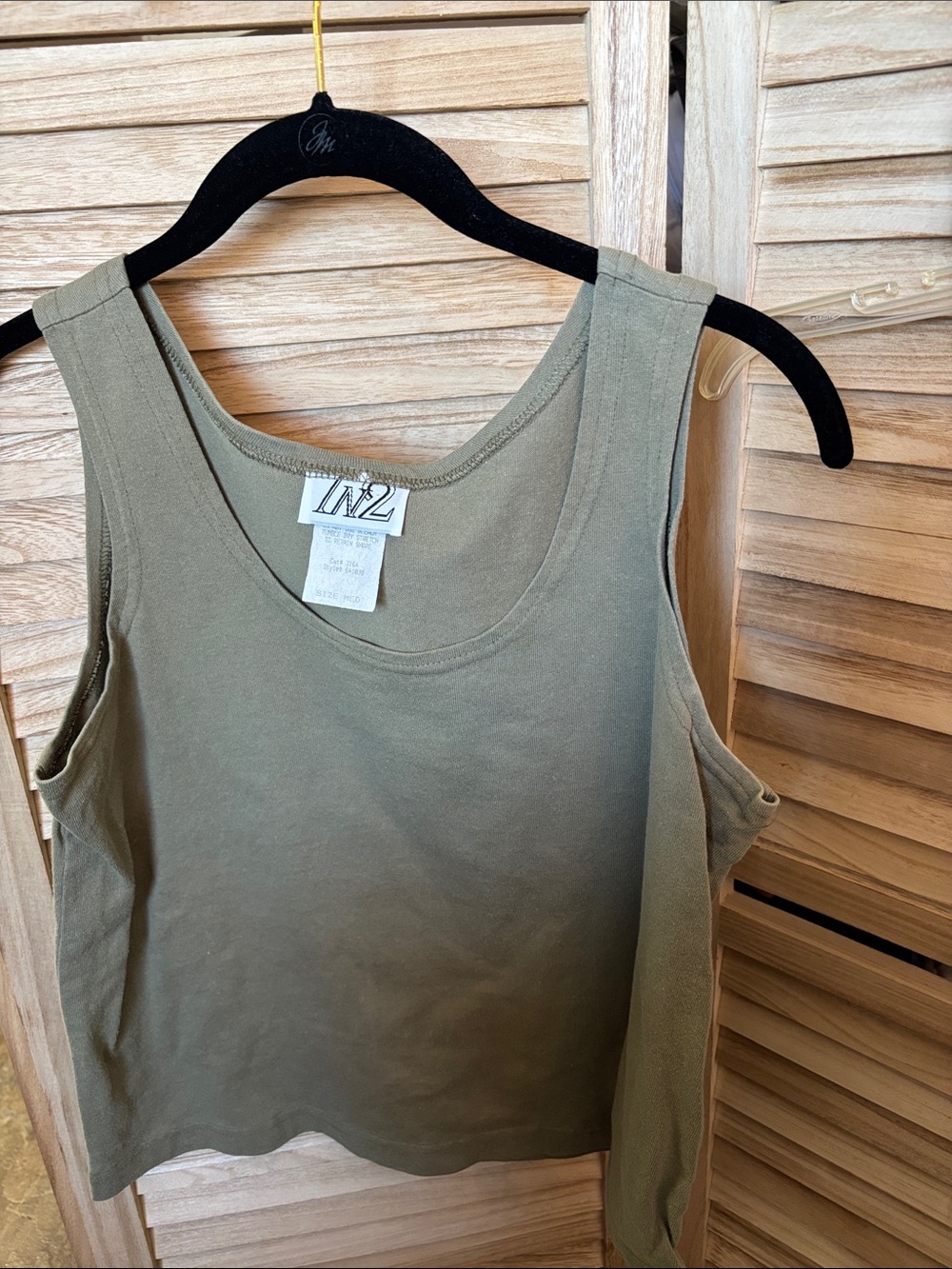 Olive Green Women’s Tank Top Medium